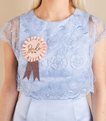 Pink Bride To Be Rosette Badge New Look