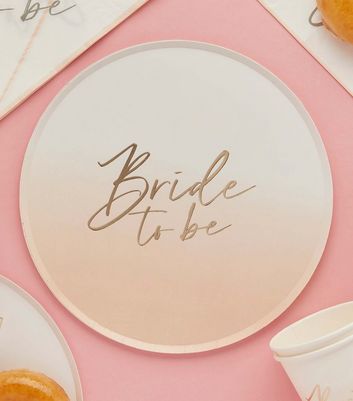 8 Pack Bride To Be Paper Plates New Look