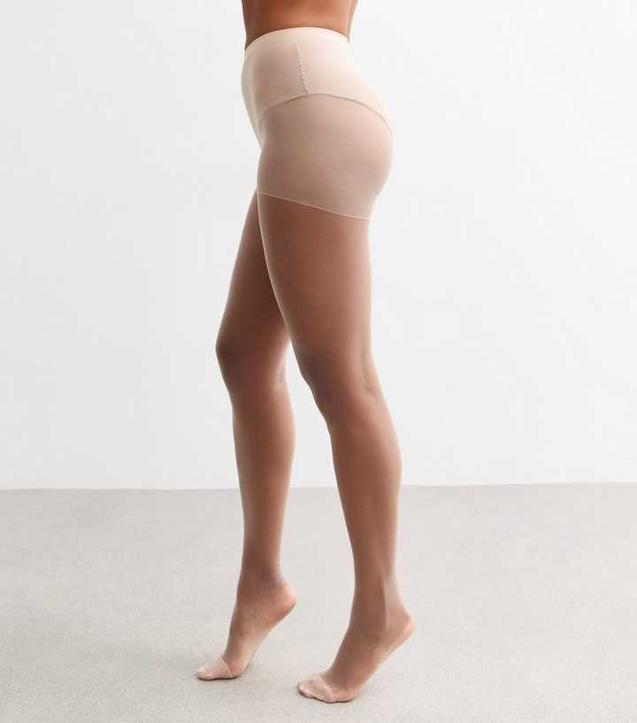 Cream 3 Pack of 15 Denier Sheer Matt Tights
