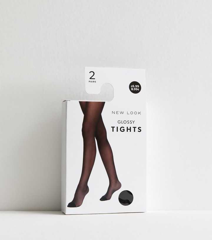 Black Pack of Glossy Tights