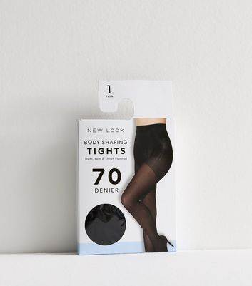 1 Pack of Black 70 Denier Premium Bodyshaping Tights | New Look