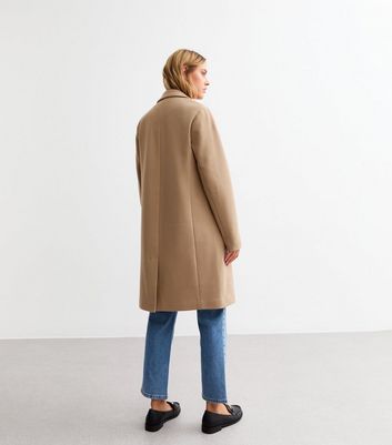 New look tailored maxi coat in camel hotsell