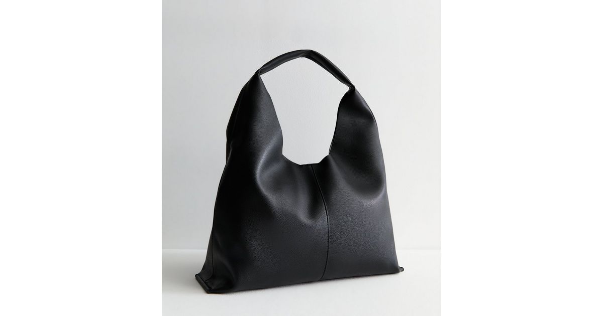 Black Slouchy Tote Bag | New Look