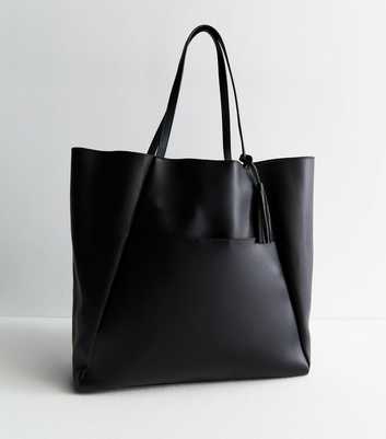 Black Slouchy Tote Bag