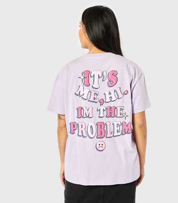 Skinnydip Lilac It's Me Slogan Print T-Shirt