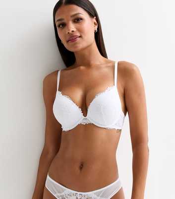 White Lace Boost Bra