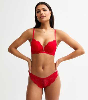 Red Lace Thong