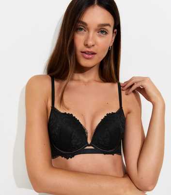 Black Lace Push-Up Bra
