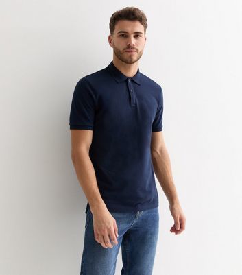 Men's Only & Sons Navy Slim Fit Polo Shirt New Look