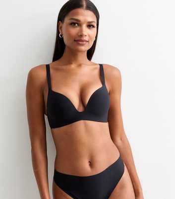 Black Smooth Push Up Bra 