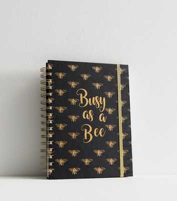 Black Busy As A Bee Notebook