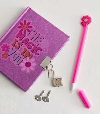 Purple Pouch Diary Set 