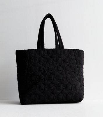 Black fabric bag best sale