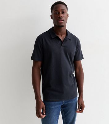 Men's Only & Sons Navy Linen-Blend Short Sleeve Resort Shirt New Look