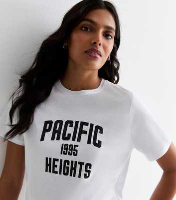 White Cotton Pacific Heights Logo T-Shirt