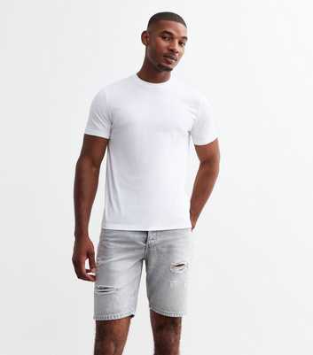 Only & Sons Grey Denim Shorts