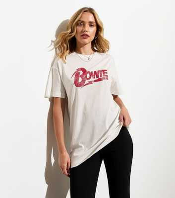 Off White Bowie Print Oversized Cotton T-Shirt