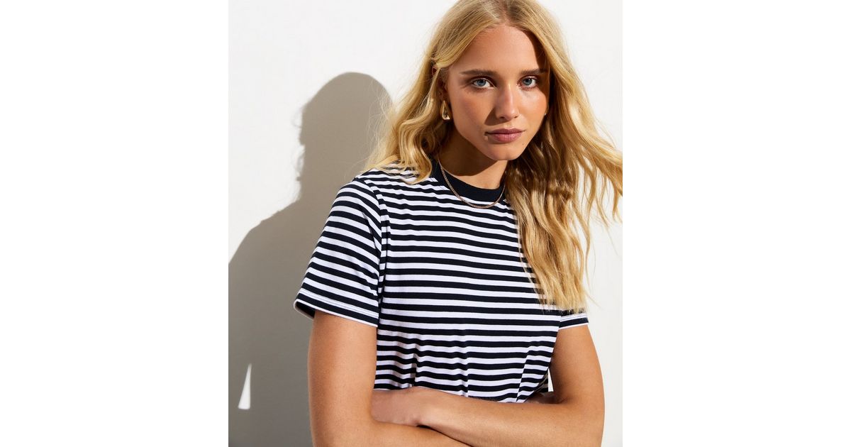 COTTON SHIRT STRIPE_NAVY IVORY