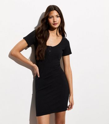 HSMQHJWE Cute Black Dress For Women Women'S Dresses Women Long Sleeve  Casual Round Neck Body Dress Cutout Slim Fit Twist Wrap Mini Dress Skirt  Dress For Women - Walmart.com