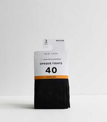3 Pack of Black 40 Denier Tights
