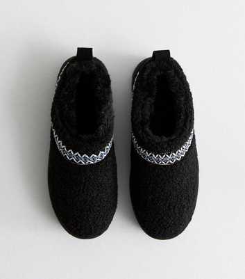 Truffle Black Borg Flatform Slipper Boots
