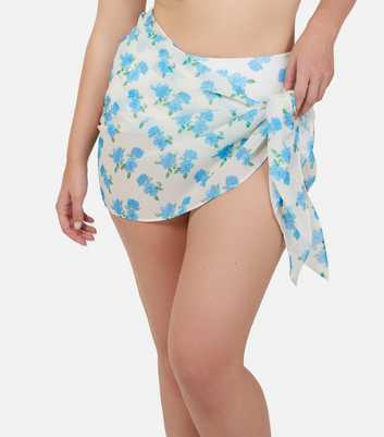 Peek & Beau Blue Floral Mini Sarong 