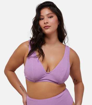 Peek & Beau Lilac Textured Underwired Bikini Top