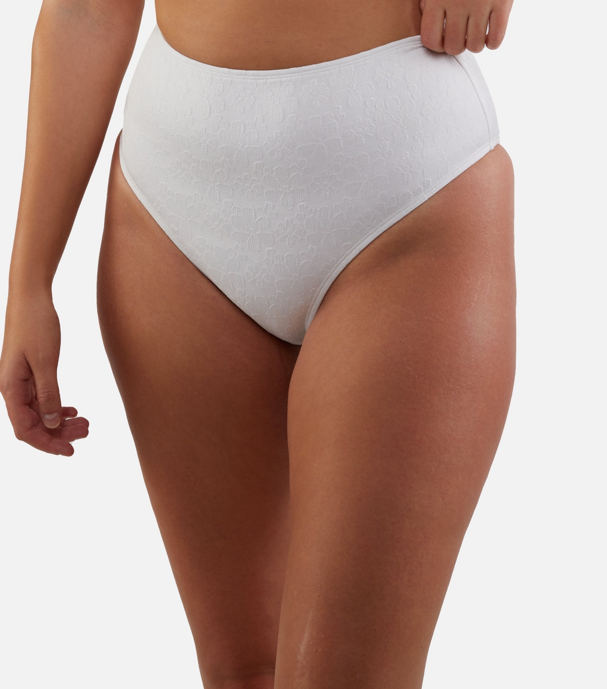 Women's White High-Waisted Bikini Bottoms Peek & Beau New Look