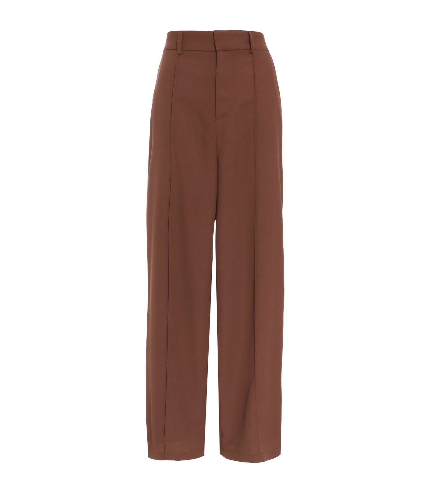 QUIZ Dark Brown Elasticated Trousers Image 4