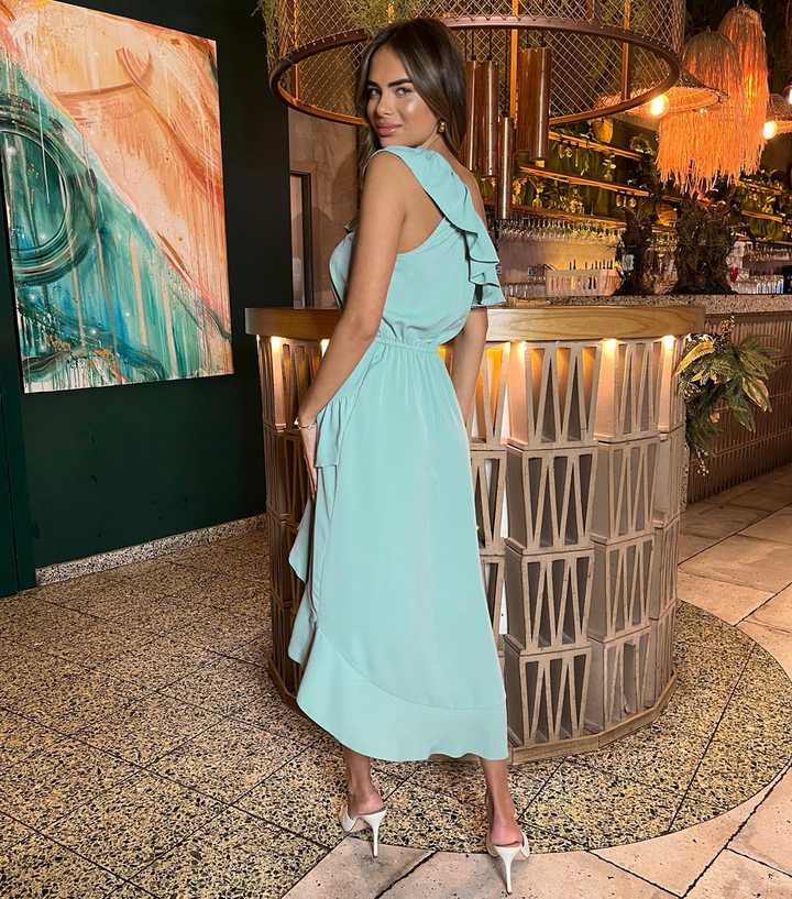 slim fit dress slacks Margaret Floral Midi Dress Green | Occasion Dress in Sizes XXS–6X main image 0