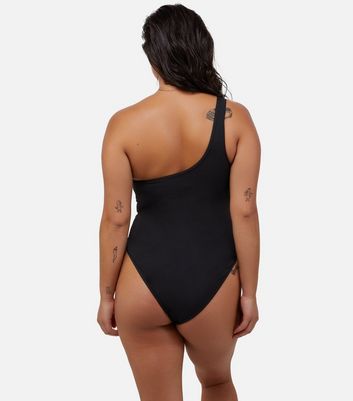 Swimsuit with mesh panel on sale