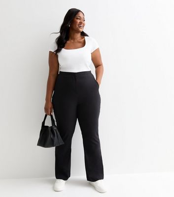 Plus Size Trousers Plus Size Wide Leg Trousers New Look