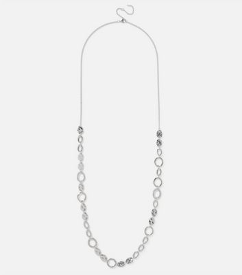 Muse Silver Circle Chain Necklace New Look