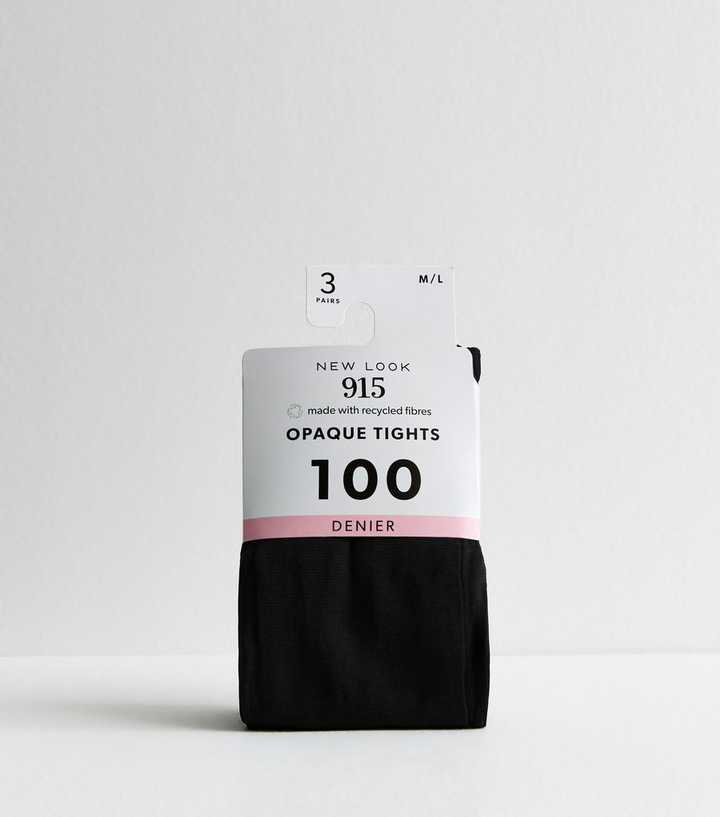 150 Denier Asda Opaque Tights Girls Pack Of Black 100 Denier