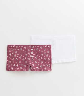 Girls 2 Pack of Ditsy Floral Button Shorts 