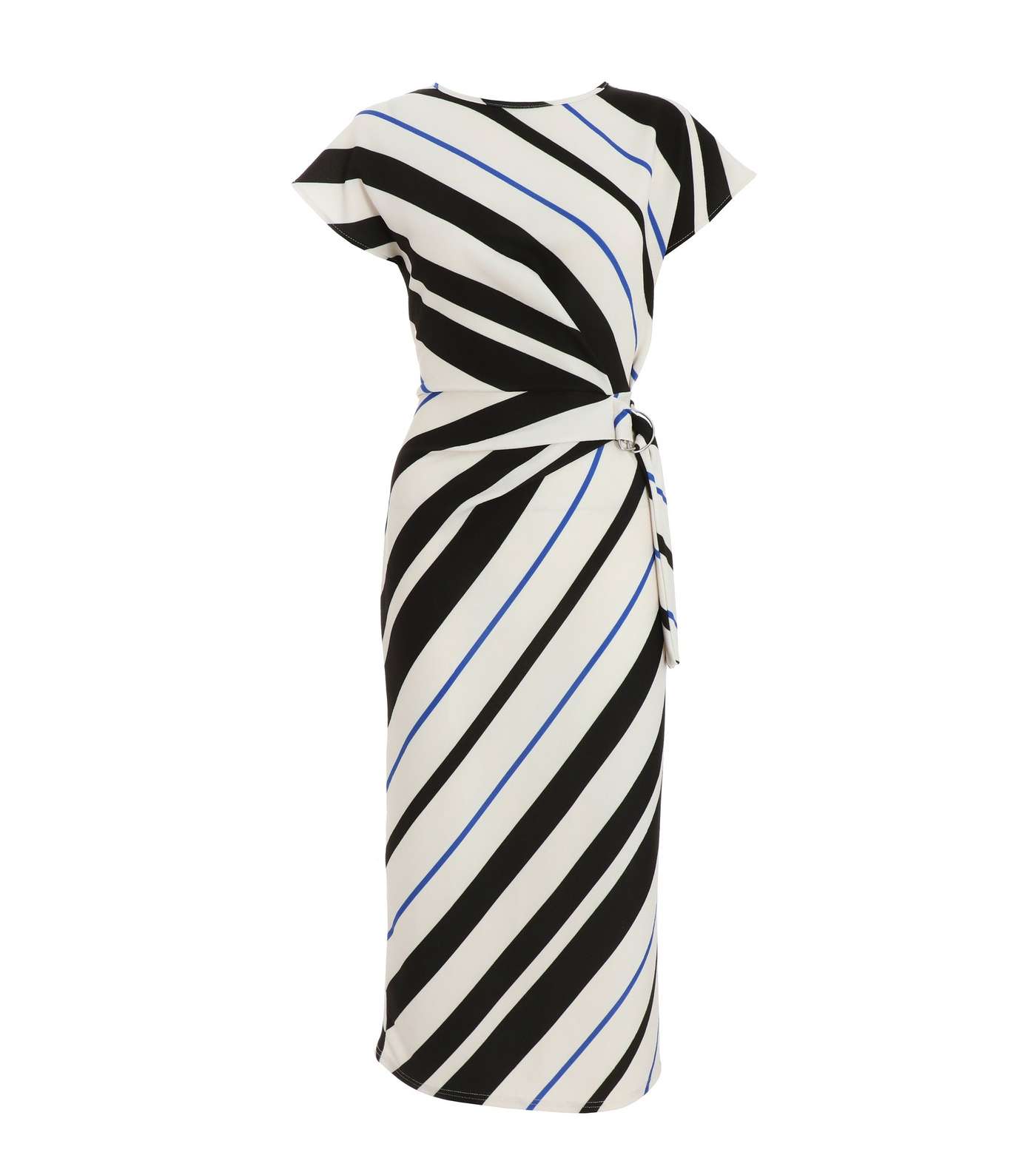QUIZ White Stripe Maxi Dress Image 4