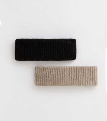 Pack Of 2 Rib Knitted Headbands