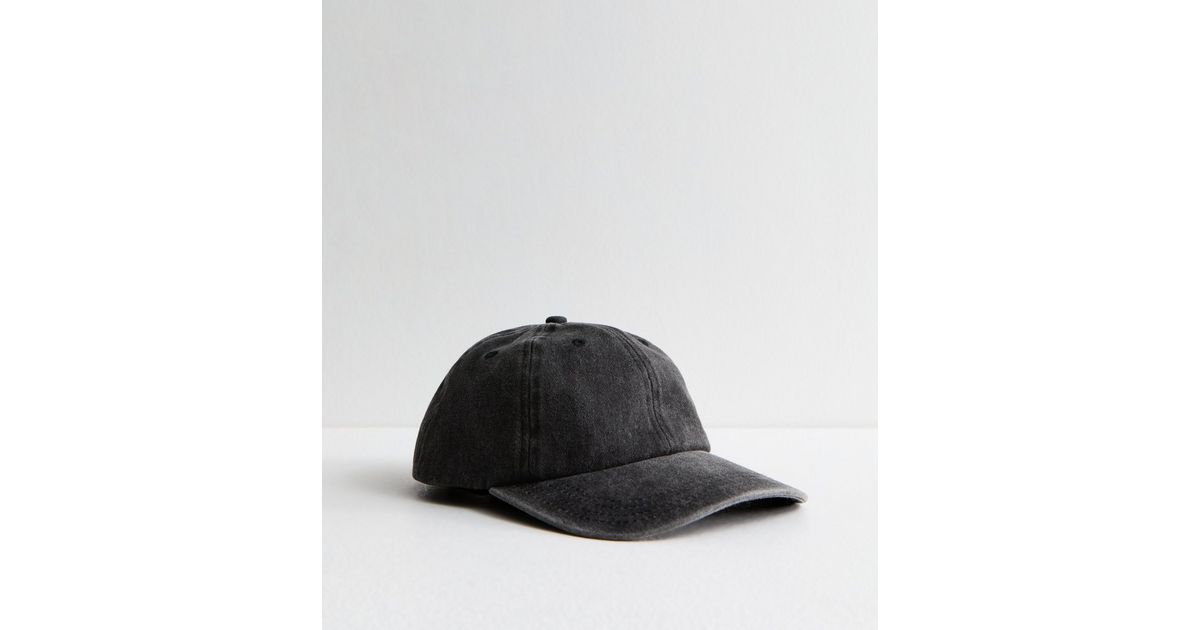 Grey Washed Cotton Cap | New Look