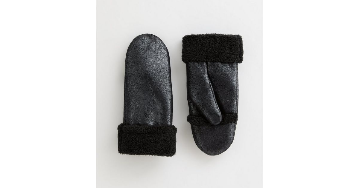 Nia Mittens Dark Brown Suede main image 1