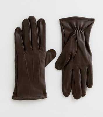 Brown Leather Gloves