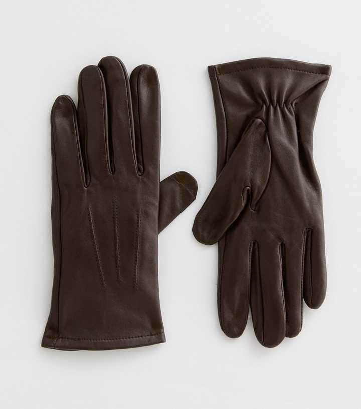 Brown Leather Gloves
