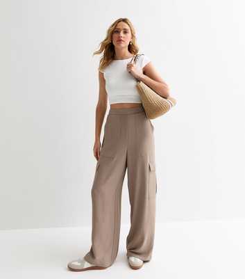 Light Brown Cargo Trousers 