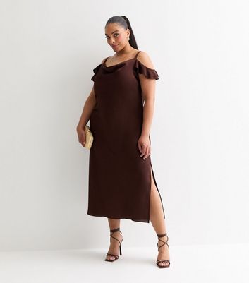 New look shops cowl midi dress