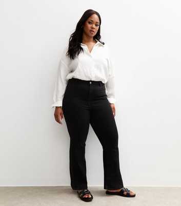 Curves Black Bootcut Jeans