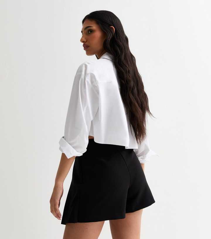 Pleated Black Shorts That Look Like A Skirt Pleated Shorts Black