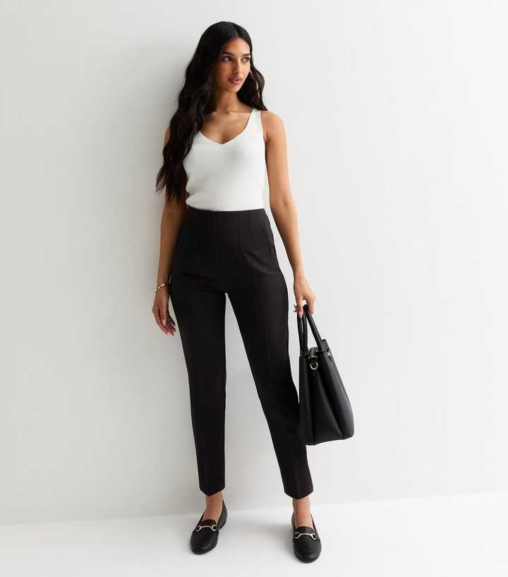 Crystal-Trimmed Tapered Trousers – Black main image 0