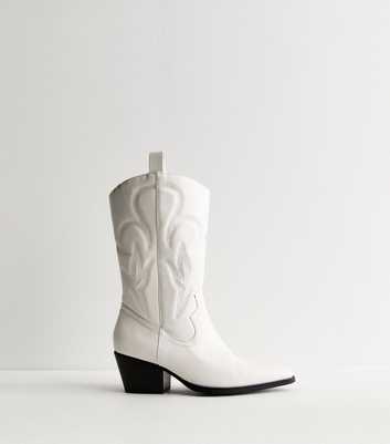 Public Desire White Cowboy Boots