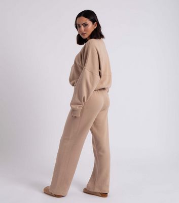 Urban Bliss Stone Zip Bomber and Wide Leg Jogger Set | New Look