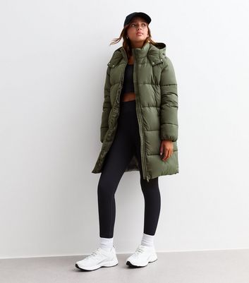 Girls khaki parka coat online