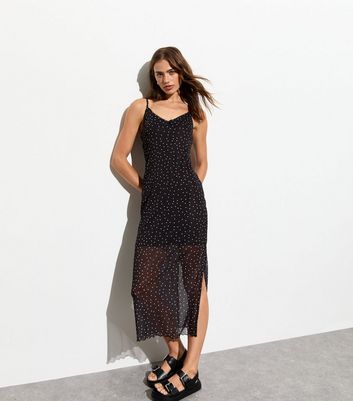 Dot mesh dress best sale